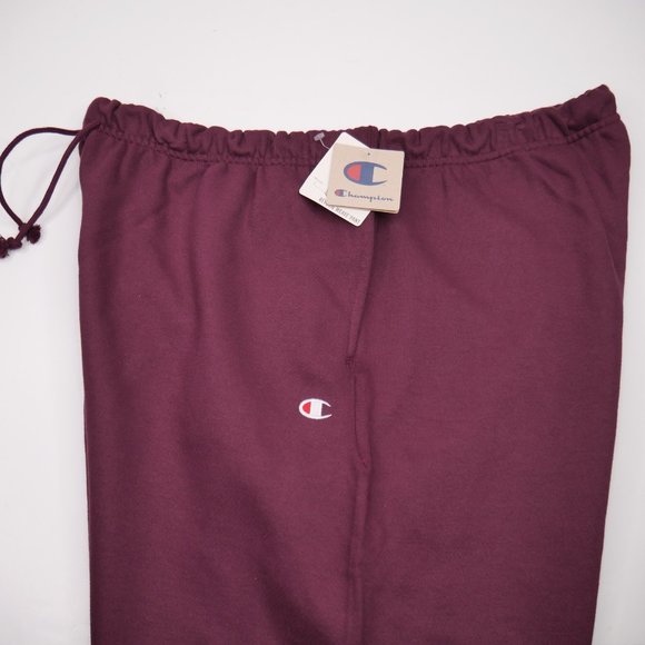 Champion Men's Reverse Weave Sweatpants Burgundy - Picture 5 of 8